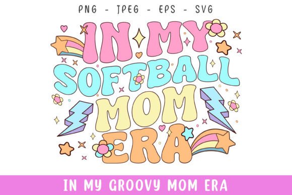In My Groovy Retro Softball Mom Era Svg: Embroidery Verdict