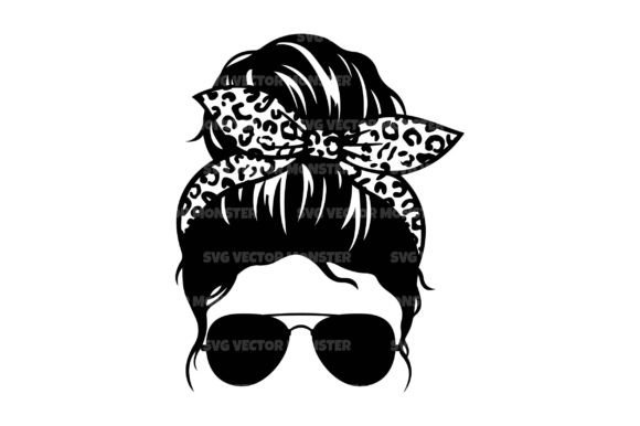 Messy Bun Mom Bandana Svg Cut File: A Designer's Review