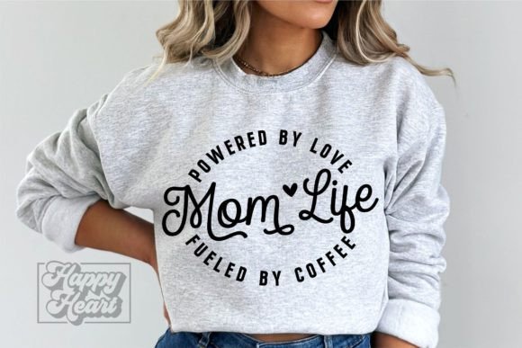 Mom Life SVG PNG: Powered by Love Design Review