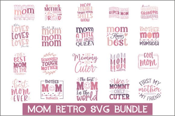 Mom Retro SVG Bundle: A Designer's On-Hoop Evaluation