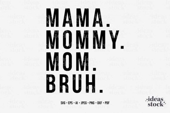 Mothers Day Bruh Mama SVG: Real Embroidery Test