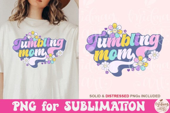 Tumbling Mom PNG SVG, Gymnastics Design